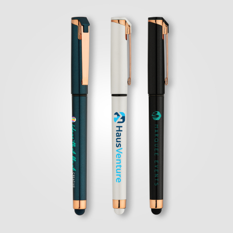 Stylo stylet publicitaire Islander Gel Pearl Rose Gold
