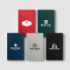 Carnet publicitaire A5 couverture souple papier recyclé Rime