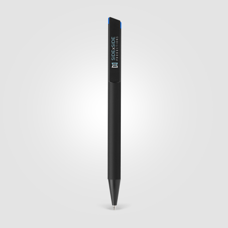 Stylo bille publicitaire aluminium recyclé finition soft-touch Volos