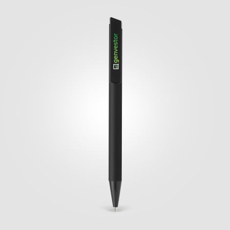 Stylo bille publicitaire aluminium recyclé finition soft-touch Volos