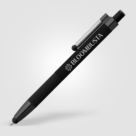 Stylo publicitaire aluminium recyclé stylet anti-stress monochrome Lisbon
