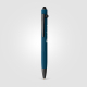 Stylo bille publicitaire aluminium recyclé stylet finition gunmetal Saga Stylo bille publicitaire aluminium recyclé stylet finition gunmetal Saga