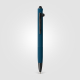 Stylo bille publicitaire aluminium recyclé stylet finition gunmetal Saga Stylo bille publicitaire aluminium recyclé stylet finition gunmetal Saga