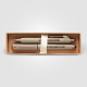 Coffret cadeau stylo York plastique recyclé finition bronze Coffret cadeau stylo York plastique recyclé finition bronze