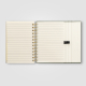 Organiseur Halden B6 carnet spirale papier avec notes adhésives
