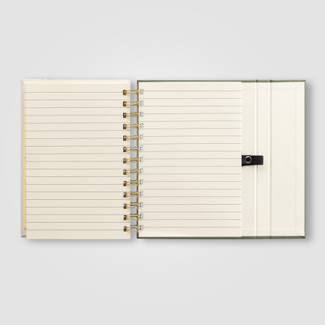Organiseur Halden B6 carnet spirale papier avec notes adhésives