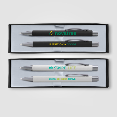 Set stylo-bille et porte-mines publicitaire Bowie