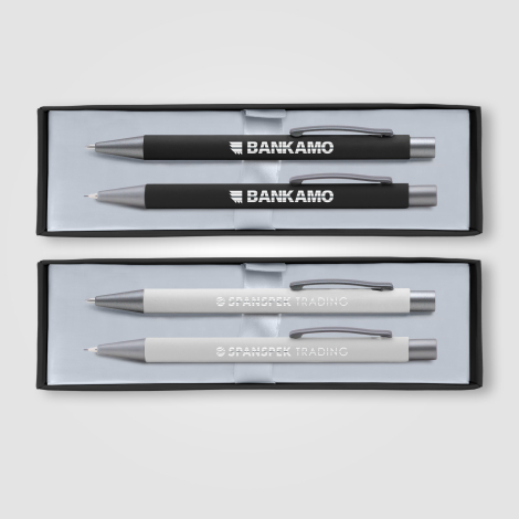 Set stylo-bille et porte-mines publicitaire Bowie