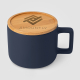 Tasse promotionnelle couvercle bambou - Café Virtuoso 355 ml