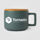 Tasse promotionnelle couvercle bambou - Café Virtuoso 355 ml