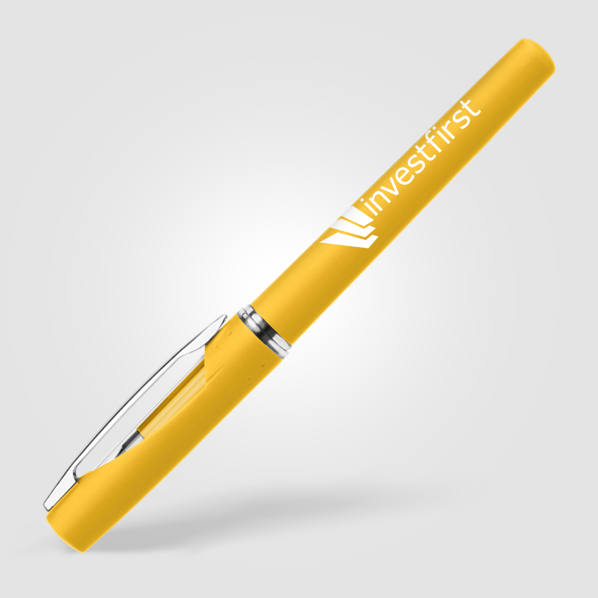 Stylo gel publicitaire Presley Jaune