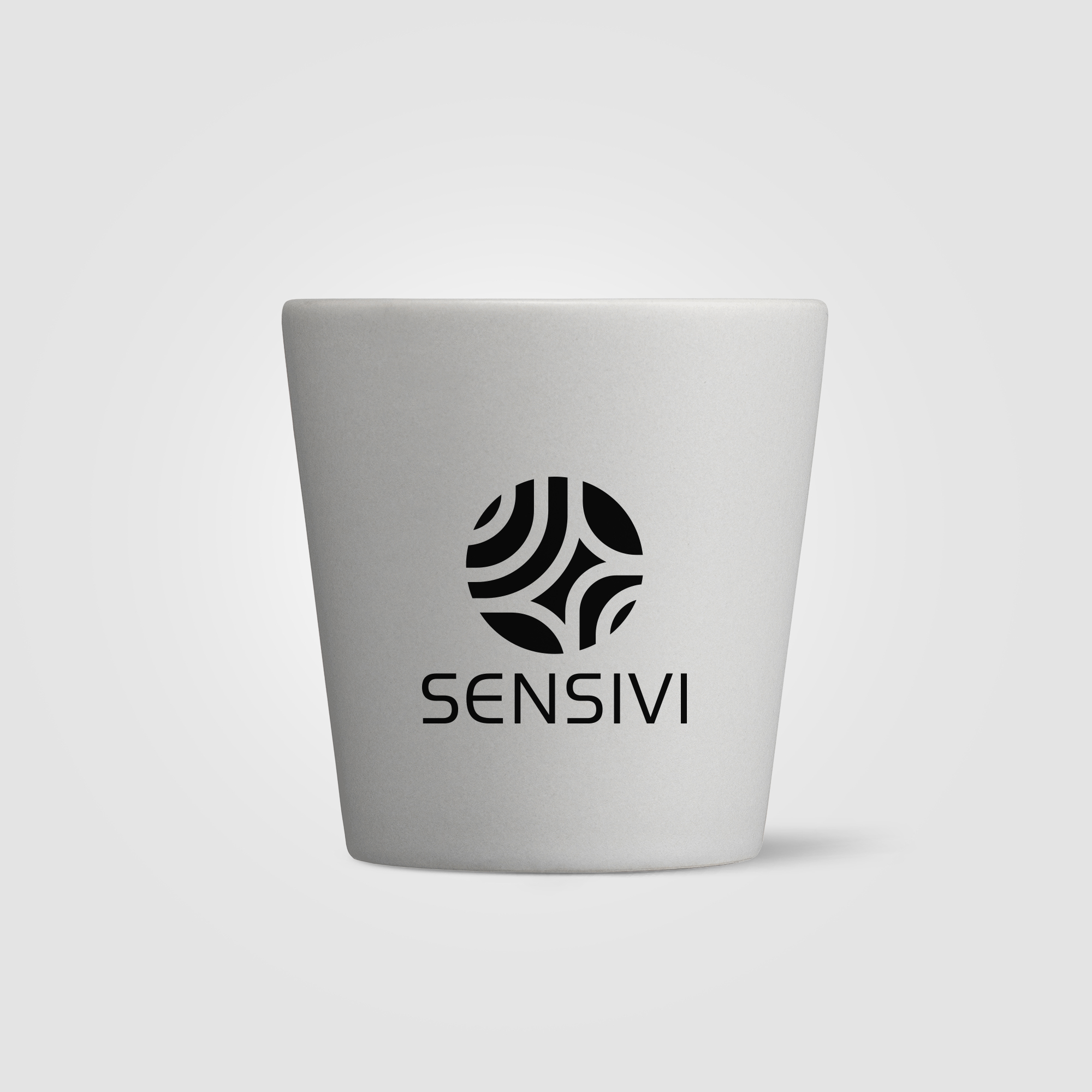 Tasse céramique mate personnalisable 18cl - Trieste Blanc