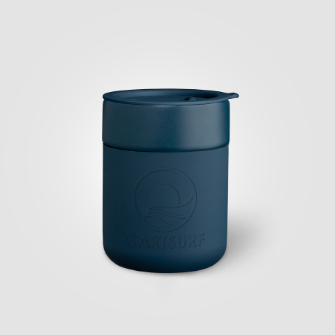Mug avec couvercle en céramique personnalisable - Obsidian 295 ml
