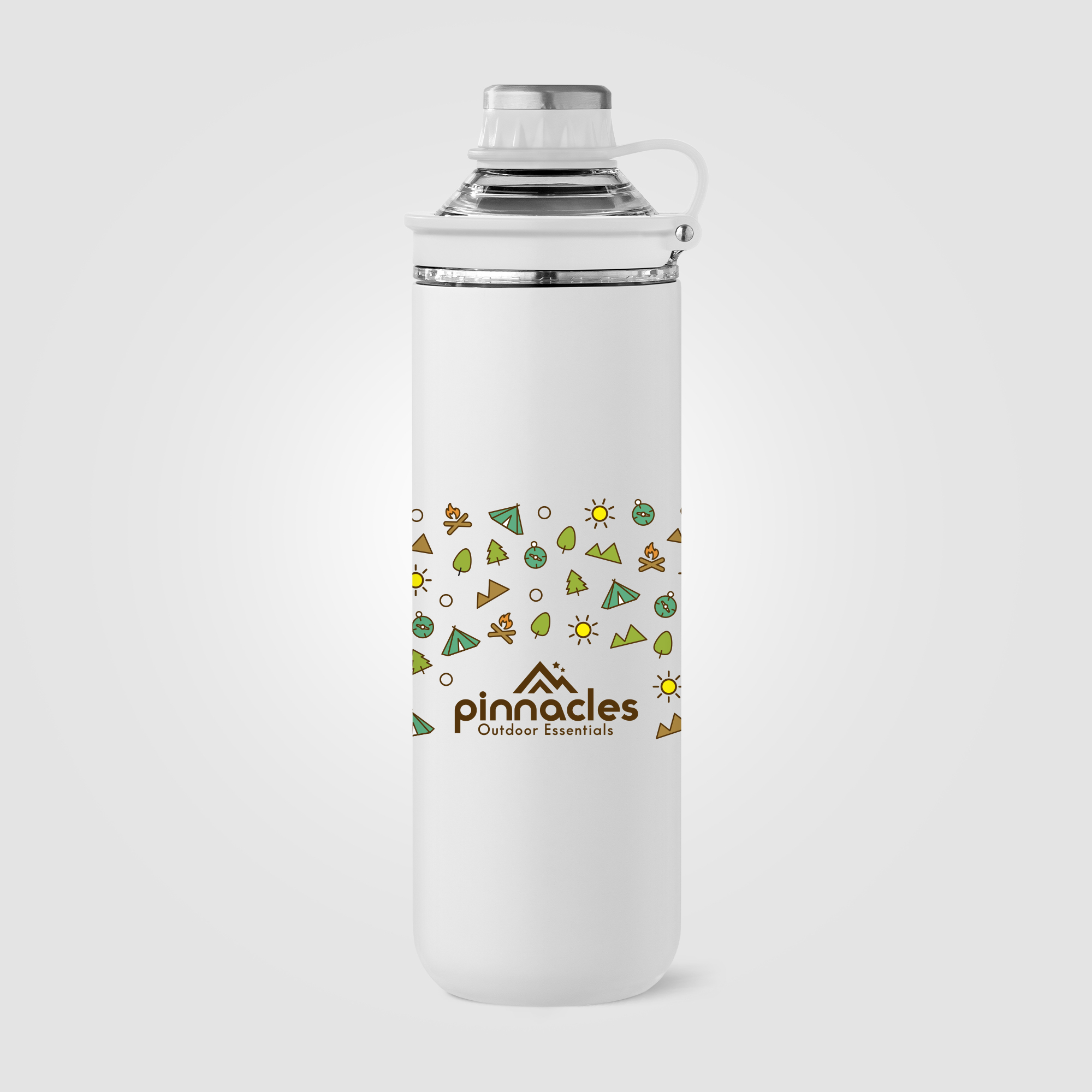 Bouteille publicitaire isotherme 680 ml Oasis Blanc