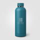 Gourde publicitaire isotherme 530 ml acier recyclé Astrid