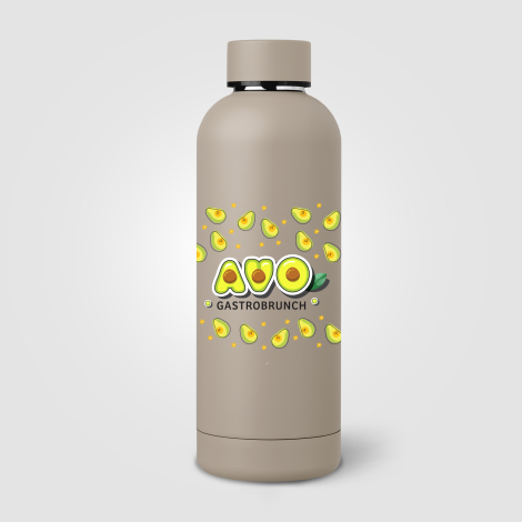 Gourde publicitaire isotherme 530 ml acier recyclé Astrid