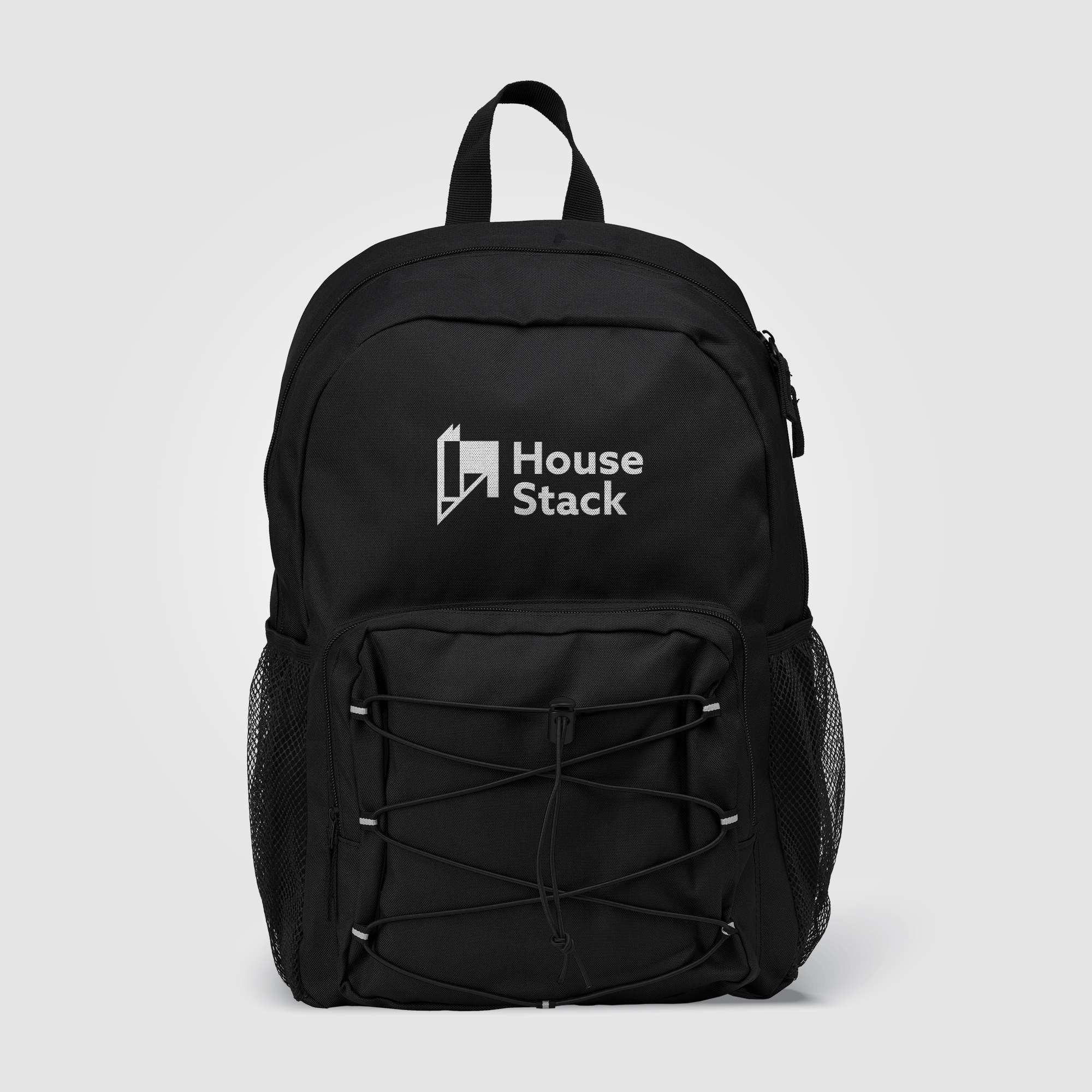 Sac à dos publicitaire sport rPET 600D Horizon Noir