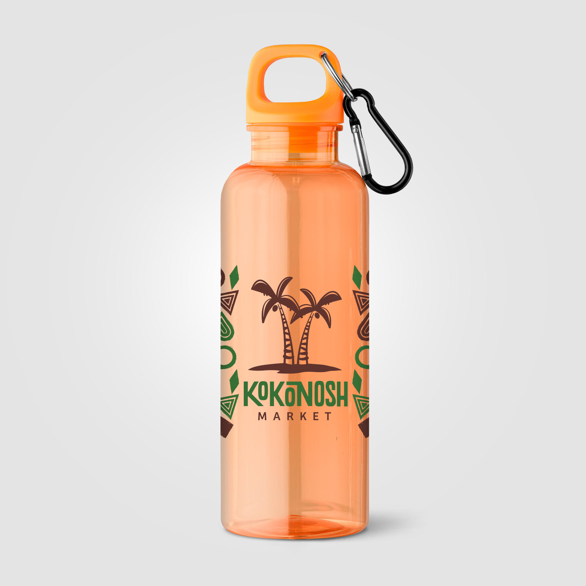Gourde publicitaire vélo rPET Doli 500 ml Orange