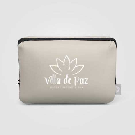 Trousse publicitaire rPET multi-poches 2 L fermeture zippée Malmö