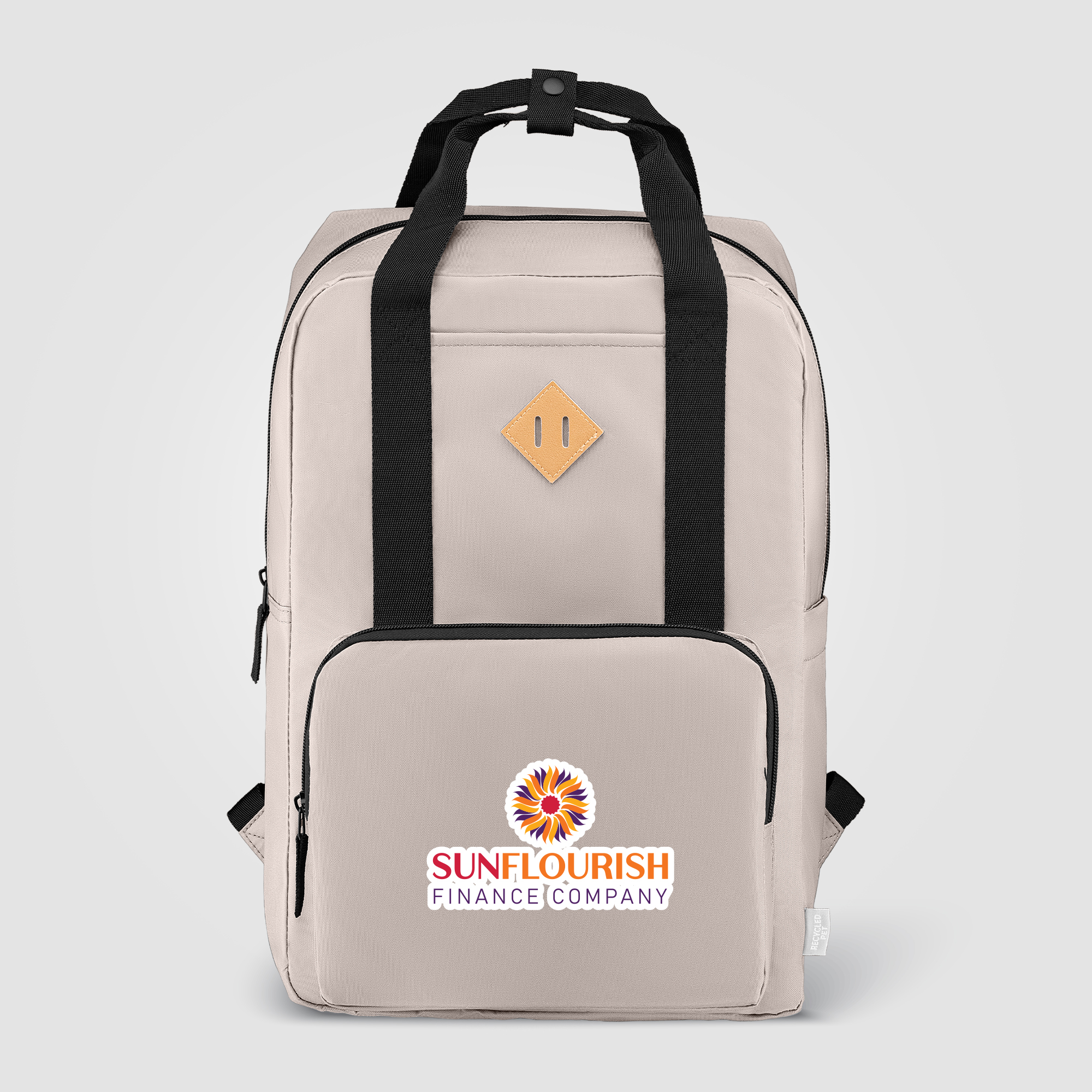 Sac à dos publicitaire rPET 16 L sangle réglable Majesty Dune