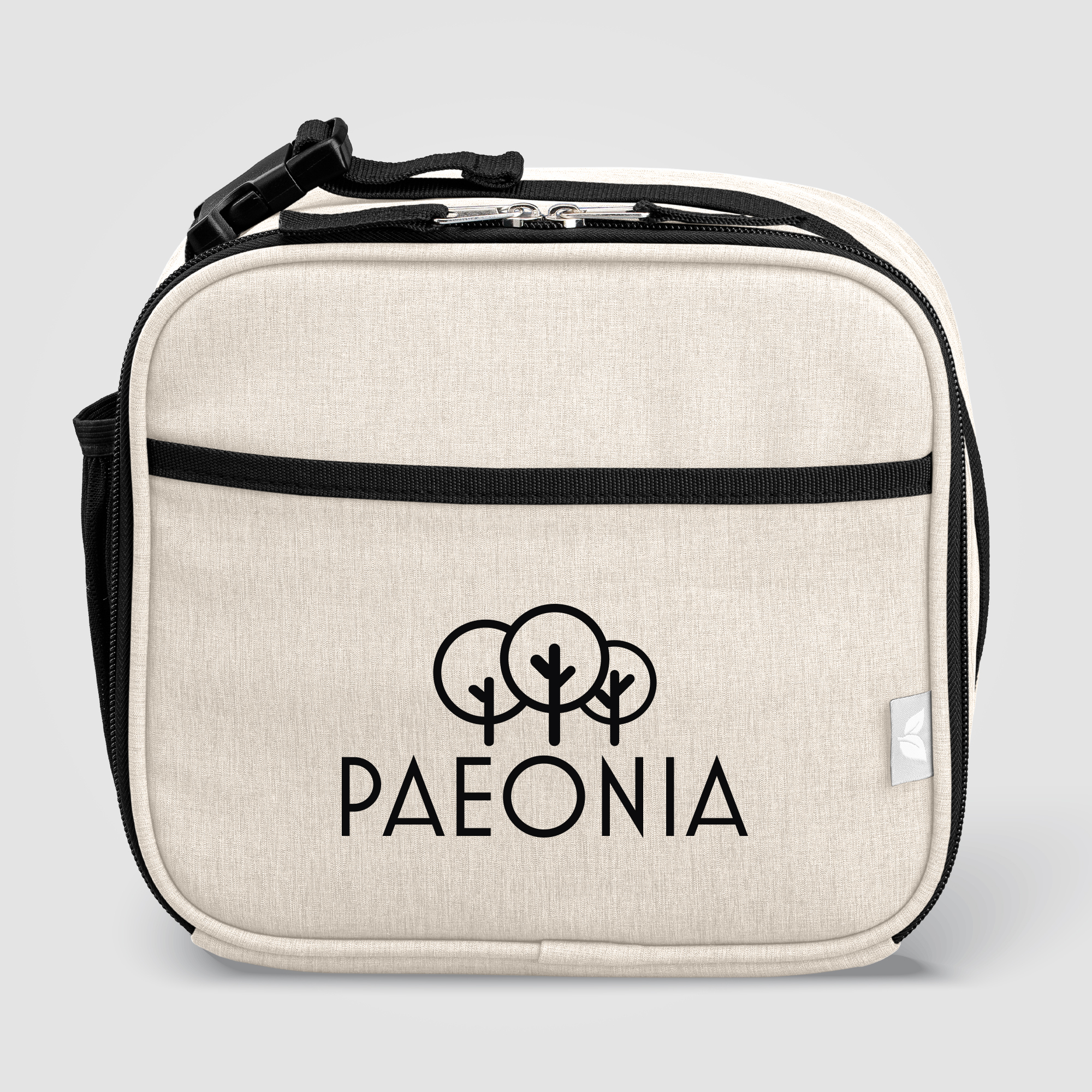 Sac repas isotherme publicitaire rPET 4,5 L bandoulière Helsinki Dune
