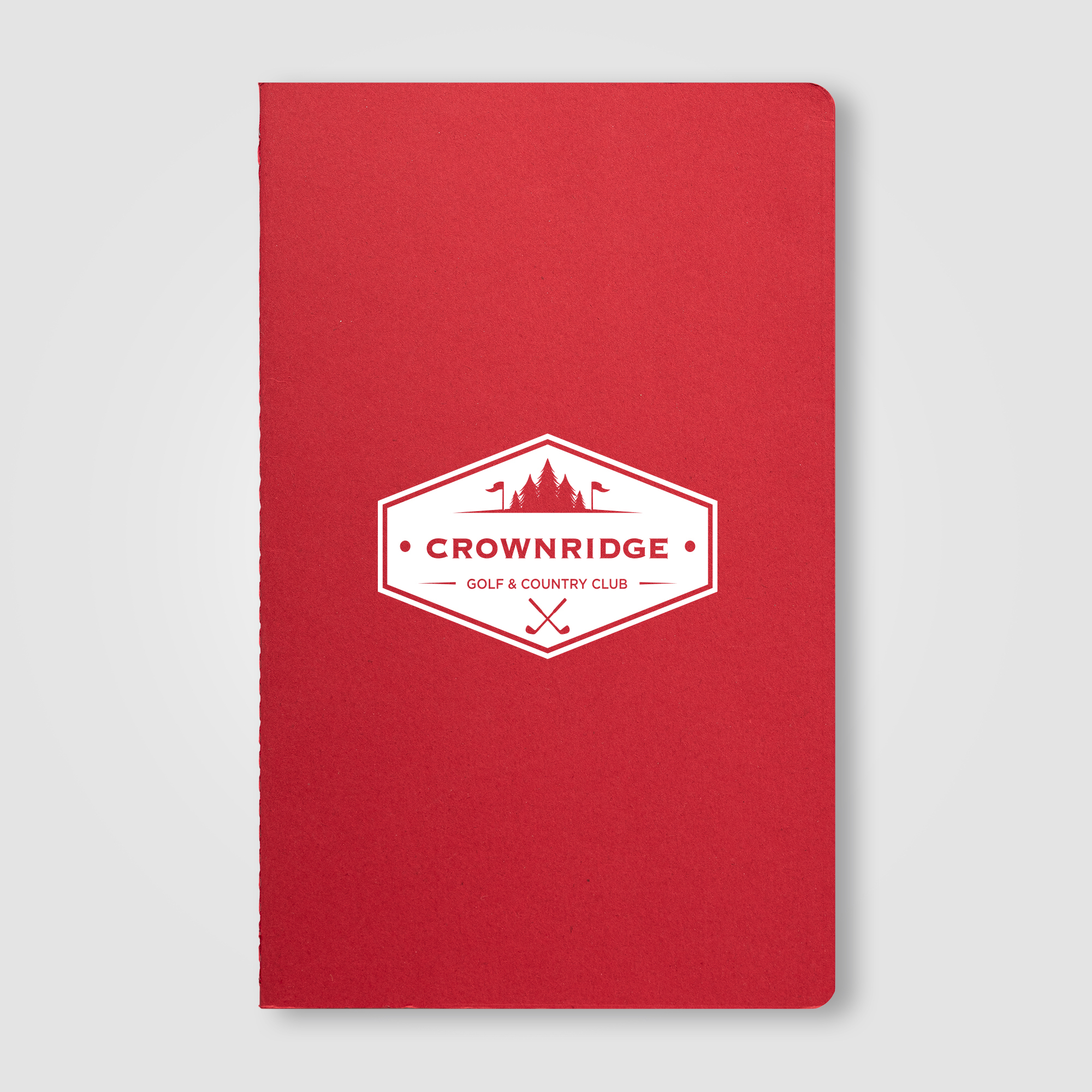 Carnet publicitaire A5 couverture souple papier recyclé Rime Rouge