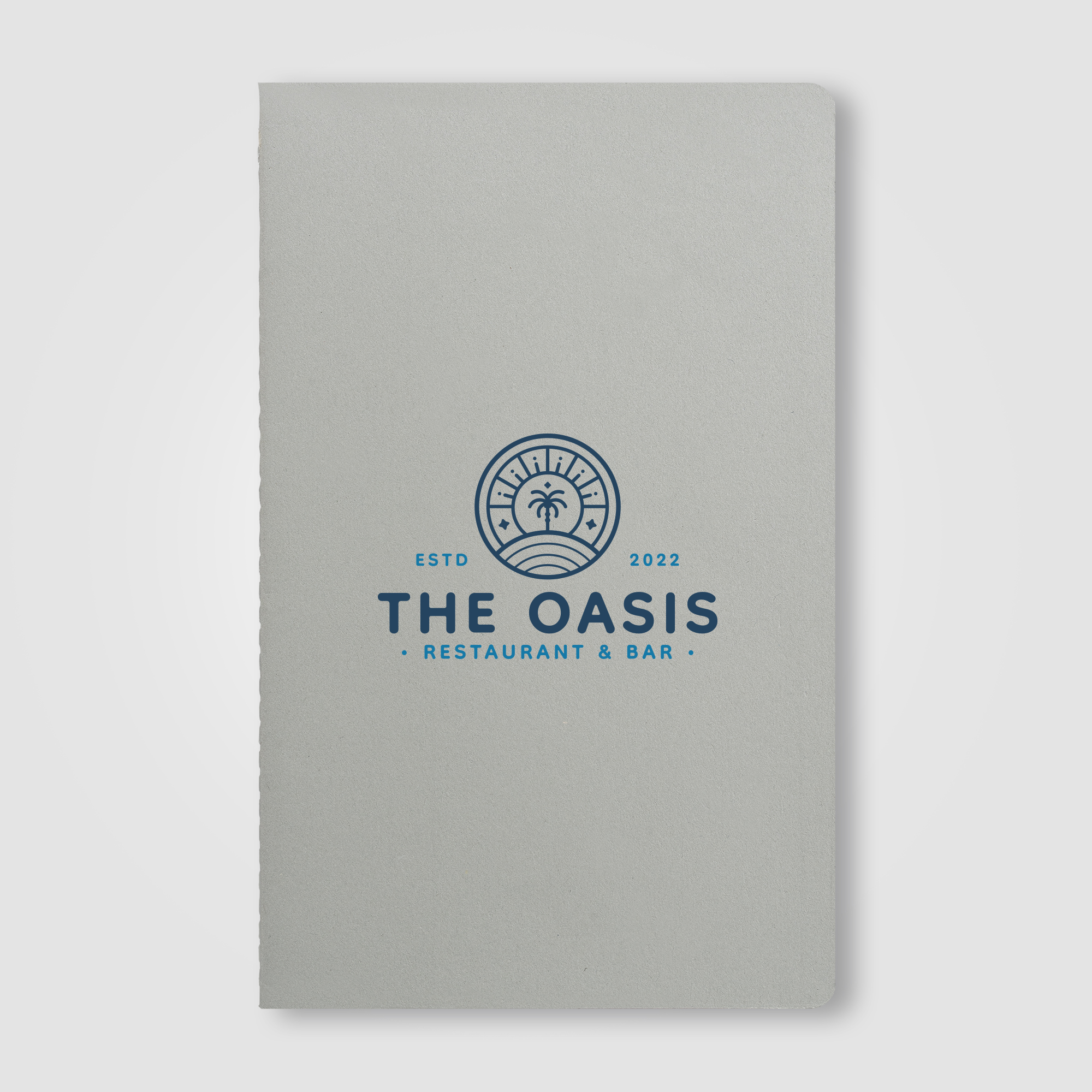 Carnet publicitaire A5 couverture souple papier recyclé Rime Gris