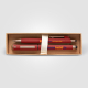 Coffret cadeau publicitaire stylos plastique recyclé finition bronze York Coffret cadeau publicitaire stylos plastique recyclé finition bronze York