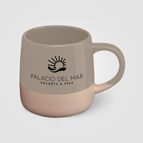 Mug publicitaire céramique 445 ml design blocs de couleur Atlas