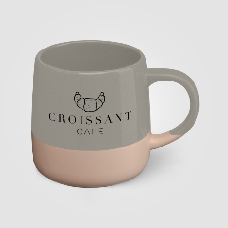 Mug publicitaire céramique 445 ml design blocs de couleur Atlas