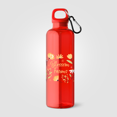 Gourde Doli rPET 740 ml bouchon à vis avec mousqueton