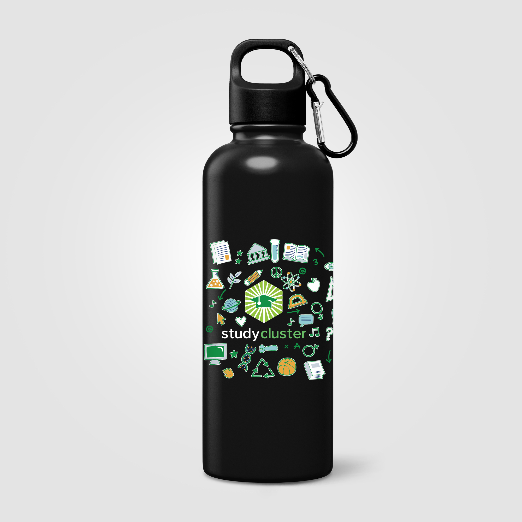 Gourde Portland Plus acier inoxydable recyclé 750 ml Noir