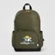 Sac à dos Kora rPET 20 L double poche fermeture zippée dorée