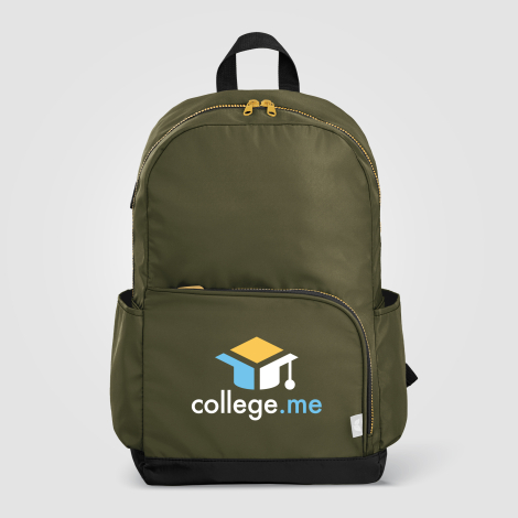 Sac à dos Kora rPET 20 L double poche fermeture zippée dorée