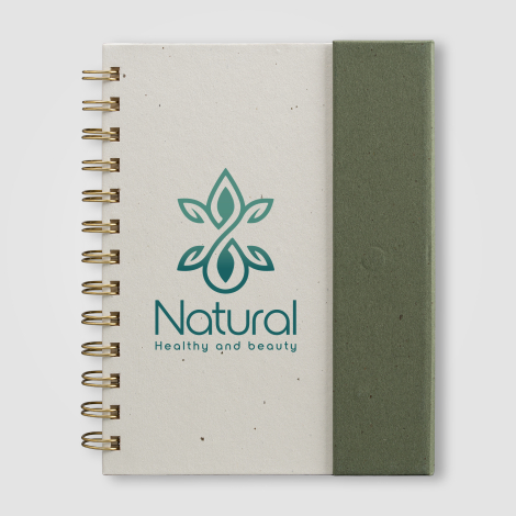 Organiseur Halden B6 carnet spirale papier avec notes adhésives