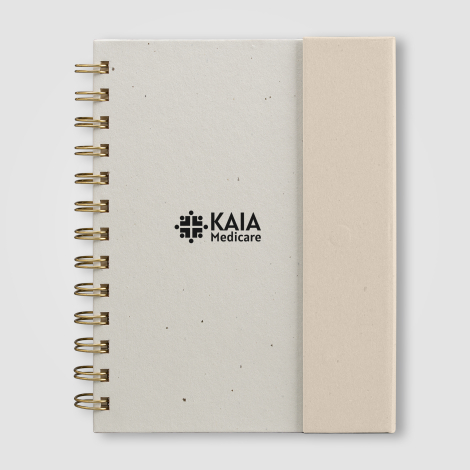 Organiseur Halden B6 carnet spirale papier avec notes adhésives