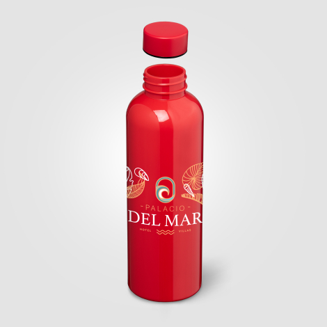 Gourde Norden rPET brillant 680 ml bouchon étanche monochrome