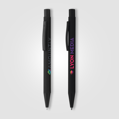 Stylo à bille noir mat publicitaire Bowie