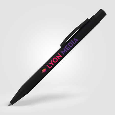 Stylo à bille noir mat publicitaire Bowie