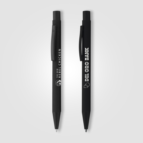 Stylo à bille noir mat publicitaire Bowie