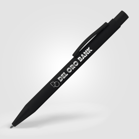 Stylo à bille noir mat publicitaire Bowie