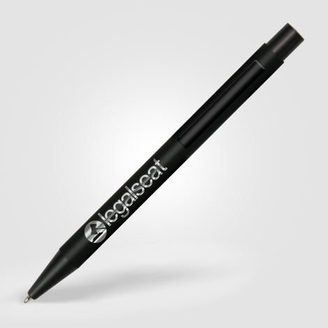 Stylo à bille noir mat publicitaire Bowie
