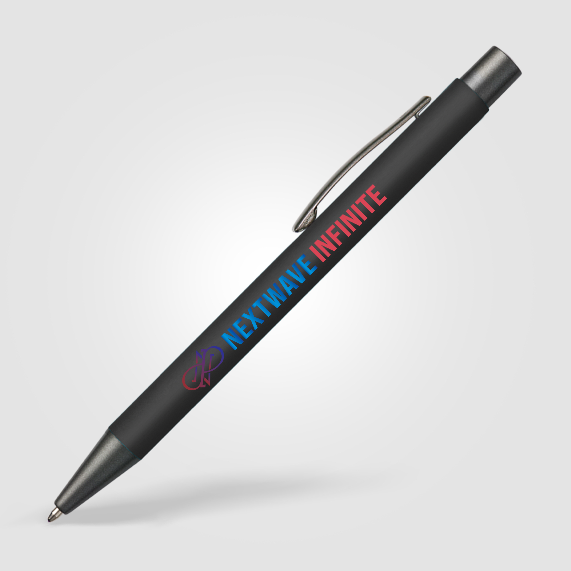 Stylo à bille publicitaire touché gomme Bowie Noir
