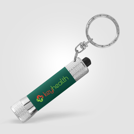 Mini lampe porte-clés publicitaire McQueen Soft Touch