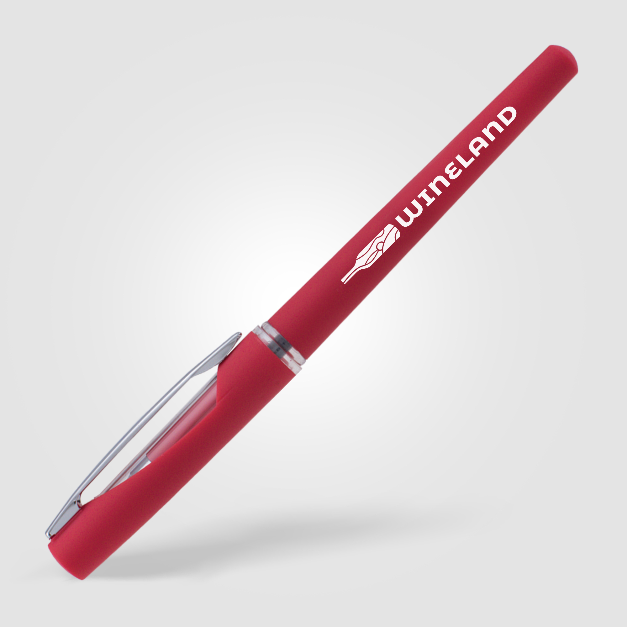 Stylo gel publicitaire Presley Rouge