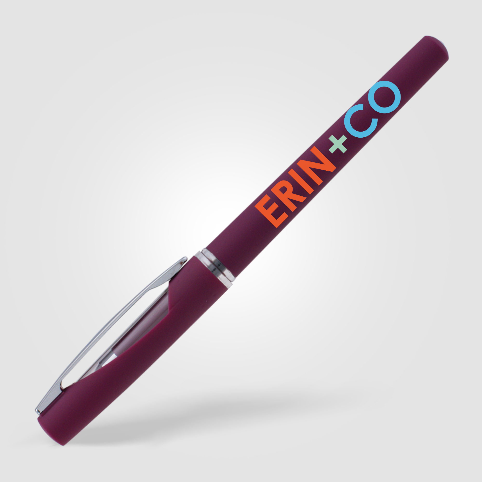 Stylo gel publicitaire Presley Bordeaux