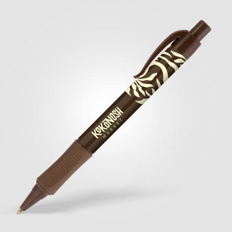 Stylo-bille publicitaire avec grip Hepburn