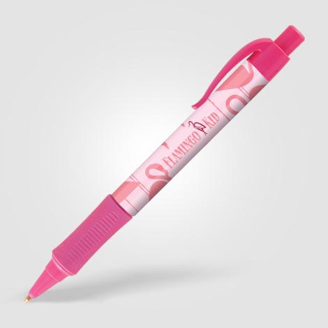 Stylo-bille publicitaire avec grip Hepburn