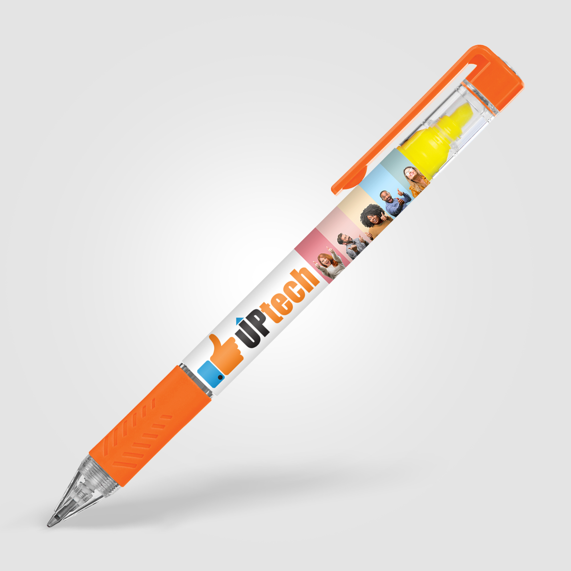Stylo/Surligneur personnalisable - Bergman Orange