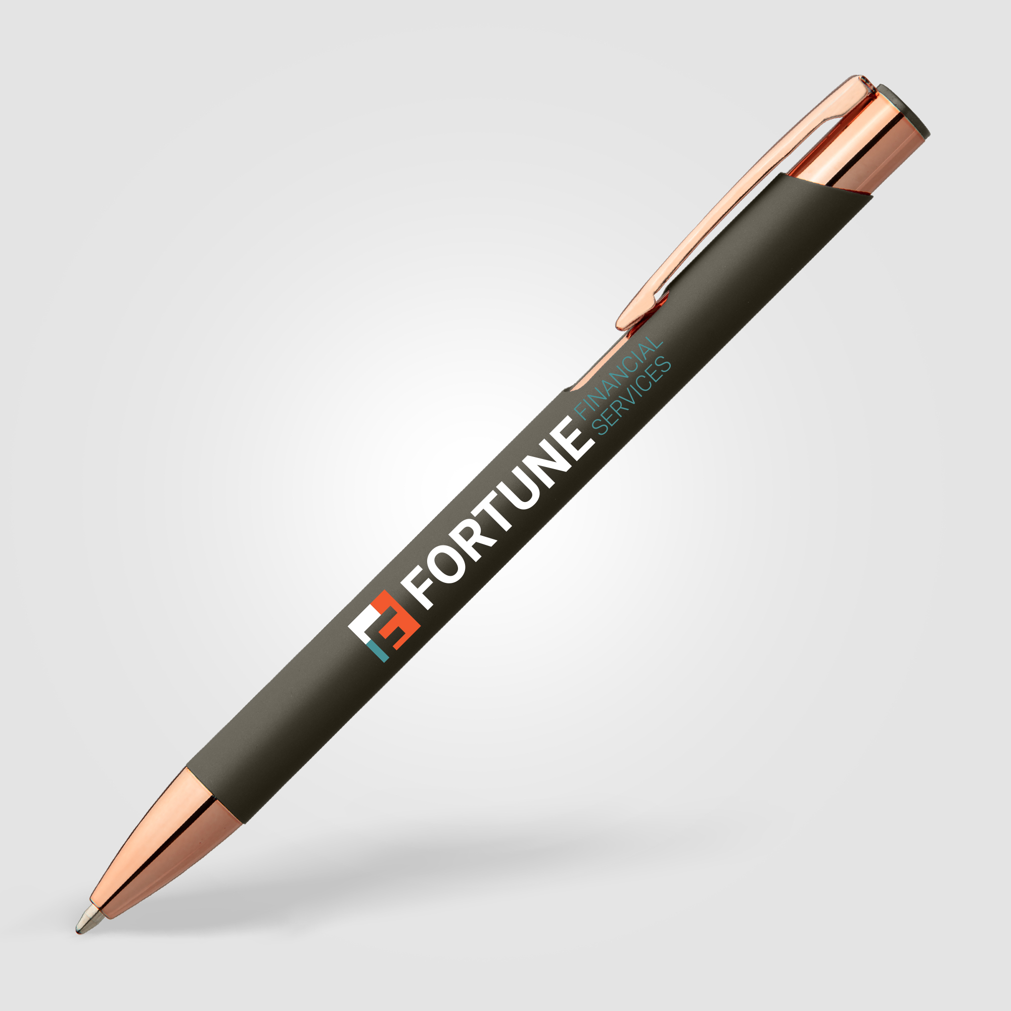 Stylo bille promotionnel - Crosby rose gold Acier